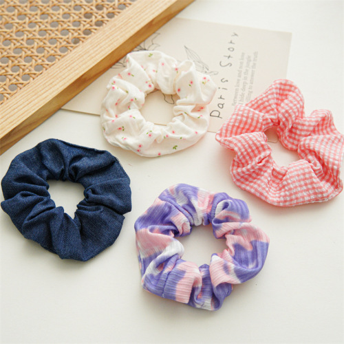 spring 2024 cross-border new arrival hair bands women‘s cloth little fresh large intestine hair bands hairband jewelry in stock wholesale