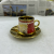 Household/Hotel Ceramic Plating 6 Cups 6 Saucers Black Tea Cup Coffee Cup