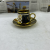 Household/Hotel Ceramic Plating 6 Cups 6 Saucers Black Tea Cup Coffee Cup