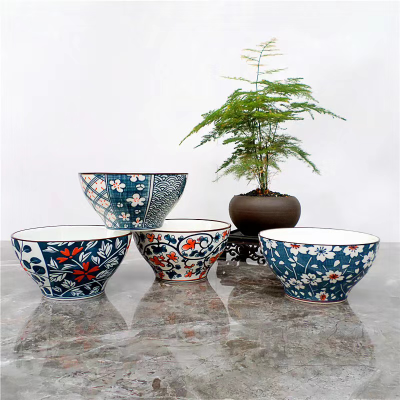 Ceramic Tang Cai 4.75-Inch 4 Bowl Set