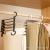 Popular Stainless Steel Magic Pants Rack Multi-Functional Multi-Layer Collapsible Clothes Storage Rack Hanger Storage Rack Wholesale