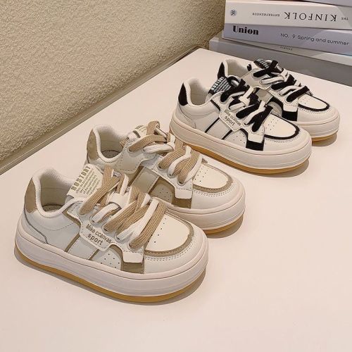 round toe shoes children‘s 2022 new campus white shoes girls primary school students sports children‘s sneakers boys board shoes