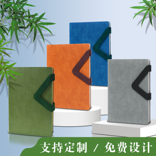 现货商务笔记本简约日记会议pu皮办公笔记本卡扣外出旅游便携批发