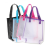 In Stock Beach Bag Transparent Handbag Storage Bag Large Capacity Nylon Net Wash Bag Factory Wholesale