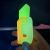 Tiktok Same Style Fluorescent Luminous New 3D Gravity Small Radish Carrot Radish Knife Internet Hot Luminous Toy