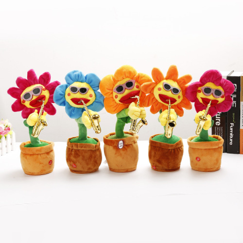 electric plush toy twist enchanting flower hot sale enchanting flower 60 english songs enchanting flower