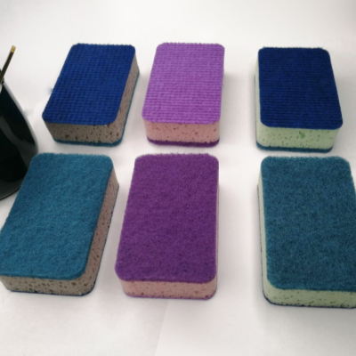 Dish-Washing Sponge Kitchen Daily Use Sponge Cleaning Wipe Extra Thick High Density Sponge Large Scouring Pad