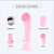 Two-in-One Electric Silica Gel Cleansing Brush Silicone Face Brush Facial Cleaner Electric Facial Cleansing Brush Sonic