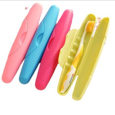 Travel Portable Wash Toothbrush Box Candy Color Sealed Cover Waterproof Leak-Proof Toothbrush Box with Lock