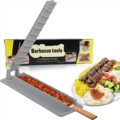 Skewers Kebab Maker Grill Outdoor Barbecue Meat Skewer Machine BBQ Meat Skewer Tool String
