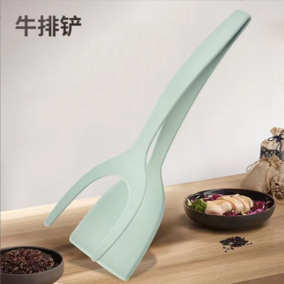 Nylon Steak Tong Fried Fish Omelette Clip Factory in Stock Supply Food Clip Shovel Does Not Hurt Pan Spatula