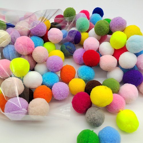 宠物猫玩具 安静猫咪自娱彩色弹力球 工厂直销包邮3CM*100颗装