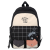   Simple Large Capacity College Student Female High School Student Computer Backpack Niche Harajuku Style Men's Backpack