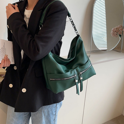   Fashionable Underarm Bag Good-looking Urban Simple Elegant Women's Shoulder Bag New Fashion Solid Color Messenger Bag