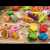 Cartoon Eraser Fruit and Vegetable Children's Small Eraser Dinosaur Shape Reward Small Gift Creative Gift