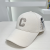 New Hat Men's Big Head Circumference Peaked Cap Pineapple Grid Fabric Embroidered C Letter Baseball Cap Hard Top Sun Hat