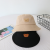 Pineapple Grid Fabric Bucket Hat Simple All-Matching Hat Women's Korean-Style Fashion Bucket Hat Cartoon Cute Bear Hat