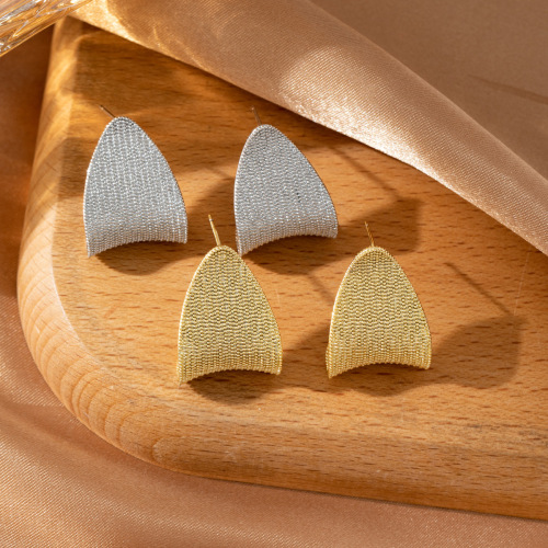 跨境满钻不规则几何耳钉重工镶嵌锆石高级质感个性耳饰女欧美专供