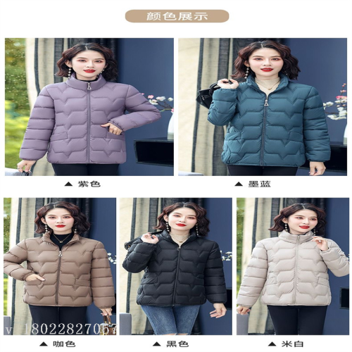 short winter lightweight down cotton small cotton-padded jacket middle-aged cotton coat jacket middle-aged and elderly mothers autumn and winter cotton-padded clothes for women