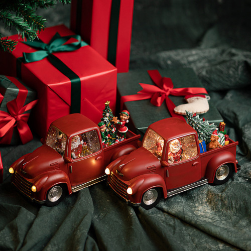 圣诞节儿童音乐盒八音盒生日礼物水晶球装饰品批发礼品飘雪花老人