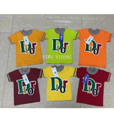 Africa hot selling children's short sleeves T-shirt, Amazon EBAY kids clothes, children's clothing factory wholesale