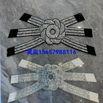 clothing ironing patch exquisite handmade rhinestone bow pattern rhinestone adhesive diy pattern customization as request clothing