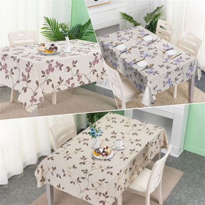 [Zezhen] 2023 New Tablecloth PVC Waterproof Oil-Proof Rectangular Printed Tablecloth Factory Tablecloth Wholesale