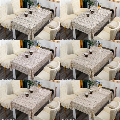 [Zezhen] Tablecloth Waterproof Oil-Proof Dustproof Disposable Pvc Plastic Heat Proof Mat Eight-Immortal Table Rectangular Home Tablecloth