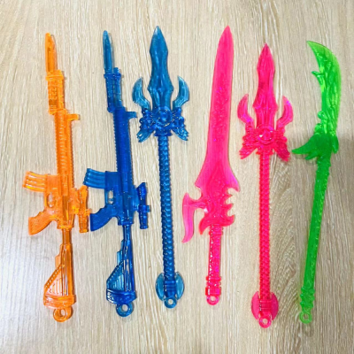 Plastic Toy Game Crystal Weapon Plastic Weapon Toy Model Douluo Plastic Props Sword Children's Toy