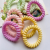 Candy Color Frosted Texture Telephone Line Hair Rope Hair Band Female Hair Rope Temperament Leather Cover Does Not Hurt Hair Seamless Hair Accessories