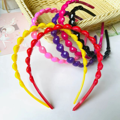 Candy Color Wave Headband Sweet Temperament Thin Headband out Hairpin Girl Heart Hair Accessories Japanese and Korean Headdress