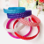 Korean Style Women's Candy-Colored Plastic Headband 3 Rows Pearl Grid Characteristic Headband 1 Yuan 2 Yuan Goods
