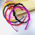 Soft Candy Color Leaves Chain Link Fencing Red Hairband Ins Headband Hair Fixer Daily Outing Face Washing Hair Accessories