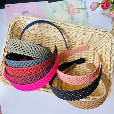 Hair Band Female Frosted Morandi Mesh Headband Student Hair Fixer Broken Hair Hairpin Wash Face Ornament for Going out
