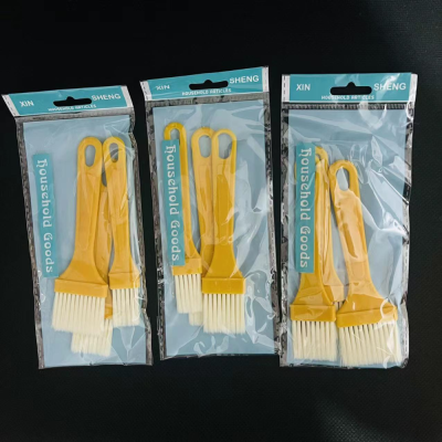 3-Piece Oil Brush Barbecue Brush Oil Brush Oil Brush Scrubbing Brush Large and Small Sizes Brush 2 Yuan Shop Product Batch