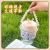 Cartoon Double Drink Cup Transparent Glass Ins Good-looking Cute Straw Cup Internet Celebrity Coffee Cup with Cup Cover