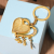 Metal Love Heart-Shaped Keychain Creative Dubai Travel Commemorative Gift Luggage Accessories Keychain Pendant Production