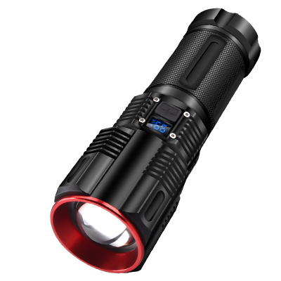 2023 New Flashlight Laser Super Bright Outdoor Strong Light Remote Digital Electric Display High Power Aluminum Alloy