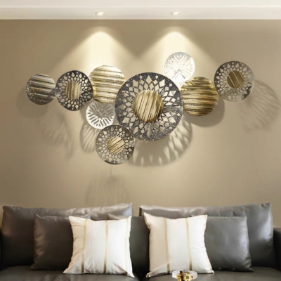  metal wall hanging living room sofa background wall decoration pendant creative bedroom bedside wall wall decoration