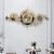 Clock wall clock living room clock elegant home fashion decoration light luxury mute Nordic wall clock
