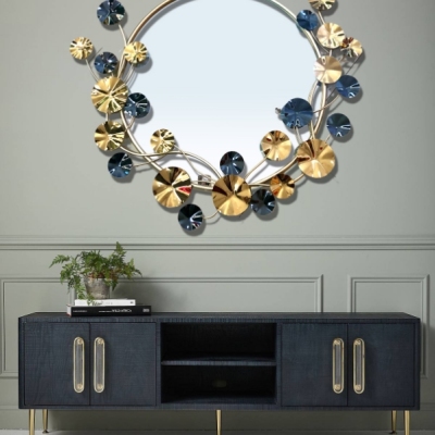 Keywords decorative mirror, three-dimensional wall decoration, handicrafts,