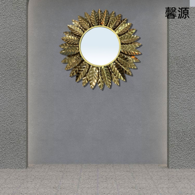 Iron decorative mirror, decorative mirror wall decorations, wall-mounted iron decorative mirror