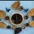 Iron wall-mounted clock, decorative crafts, light luxury clock
