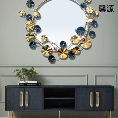 Wrought iron decorative mirror, stainless steel wrought iron material, wrought iron crafts