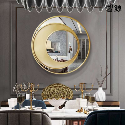 Wrought iron decorative mirror, wrought iron crafts, affordable luxury style wall-mounted decorative mirror