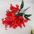 Factory Direct Sales Practical Simulation Plastic Flowers 9 Lily Indoor and Outdoor Decoration Display Shooting Props Wedding Props