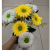Factory Direct Sales Practical Simulation Plastic Flowers 7-Fork Elbow Pipe African Chrysanthemum Indoor and Outdoor Decoration Display Shooting Props