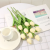 Single Pu Tulip DIY Bouquet Gift Box Simulation Plastic Flowers Indoor and Outdoor Decoration Shooting Props