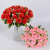 Artificial Flower Rose Bridal Bouquet Wedding Road Lead Fake Flower Furnishings Decoration 24 Silk Flowers Dining Table Floristry Furnishings