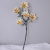 Pu Feel Film 3d Small Magnolia Artificial Flower Hotel Hall Floor Fake Flower Single Stem 5-Head Magnolia Bouquet Wholesale